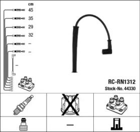 Высоковольтные провода зажигания на Рено Кенго 1 NGK 44330.