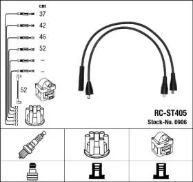 Высоковольтные провода зажигания NGK 0906.