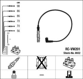 Высоковольтные провода зажигания на Ford Galaxy  NGK 0932.