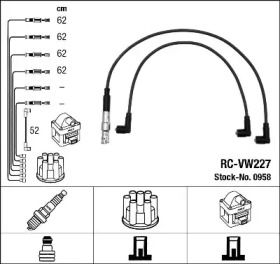 Высоковольтные провода зажигания NGK 0958.