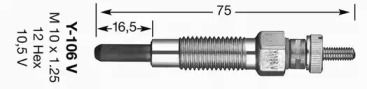 Свічка розжарювання NGK 6926.