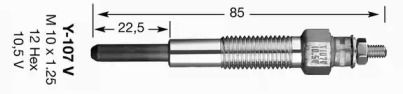 Свічка розжарювання NGK 6628.