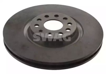 Вентилируемый передний тормозной диск на Фольксваген Пассат Олтрек  Swag 30 93 9129.