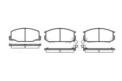 Передние тормозные колодки на Toyota Supra  Roadhouse 2152.02.