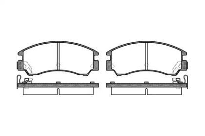 Передние тормозные колодки на Subaru Leone  Roadhouse 2191.04.