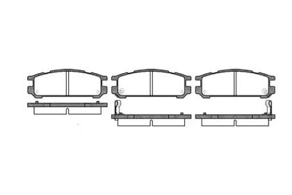 Заднї гальмівні колодки на Subaru Legacy  Roadhouse 2342.02.