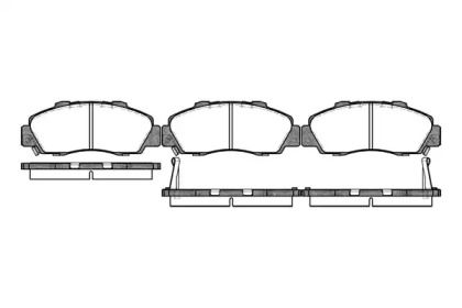 Переднї гальмівні колодки на Хонда Шатл  Roadhouse 2351.02.