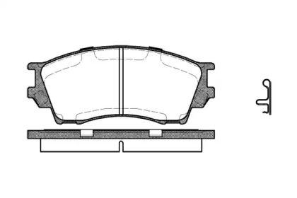 Передние тормозные колодки на Mazda Xedos 6  Roadhouse 2491.00.
