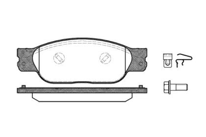 Передние тормозные колодки на Jaguar XF  Roadhouse 2731.10.