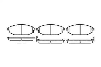 Переднї гальмівні колодки на Hyundai Galloper  Roadhouse 2734.02.