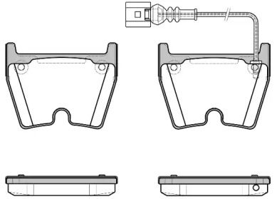 Переднї гальмівні колодки на Audi Q3  Roadhouse 2896.11.