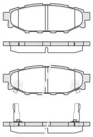 Задние тормозные колодки на Subaru XV  Roadhouse 21136.12.
