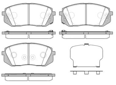 Передние тормозные колодки на Hyundai Sonata  Roadhouse 21302.52.