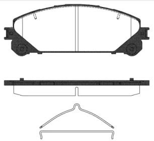 Переднї гальмівні колодки на Toyota Sienna  Roadhouse 21312.00.