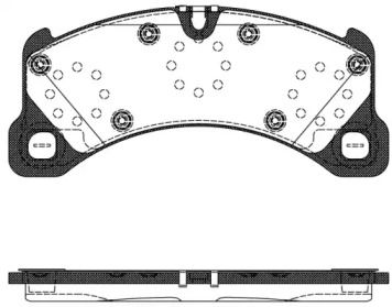 Передние тормозные колодки на Porsche Cayenne  Roadhouse 21345.50.