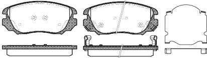 Переднї гальмівні колодки на Opel Insignia  Roadhouse 21385.02.
