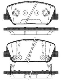 Передние тормозные колодки на Hyundai Genesis  Roadhouse 21398.02.
