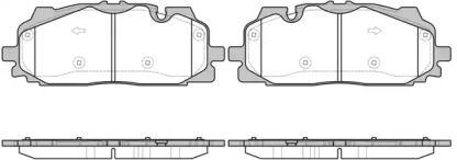 Переднї гальмівні колодки на Audi A4 B9 Roadhouse 21667.00.