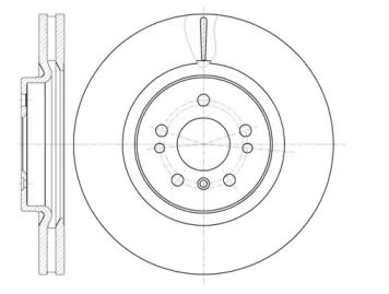 Вентилируемый передний тормозной диск на Мерседес W164 Roadhouse 61165.10.