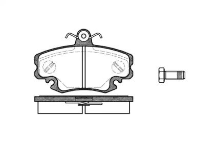 Передние тормозные колодки на Фиат Добло  Remsa 0141.10.