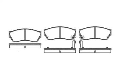 Передние тормозные колодки на Nissan Sunny  Remsa 0147.22.