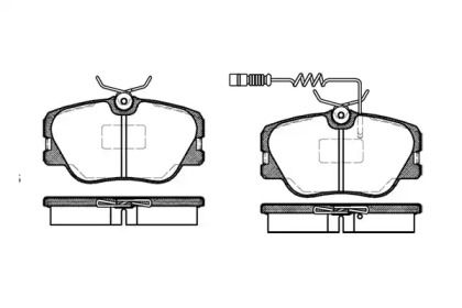 Передние тормозные колодки на Мерседес W124 Remsa 0189.02.