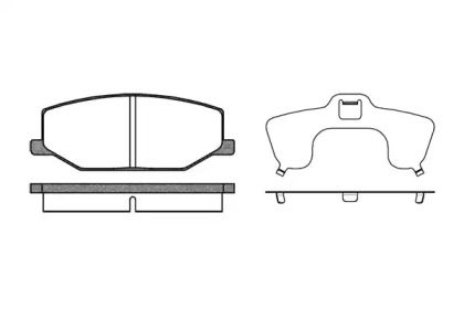 Передние тормозные колодки на Suzuki Jimny  Remsa 0190.10.