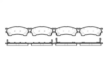 Передние тормозные колодки на Mazda MX-6  Remsa 0415.04.