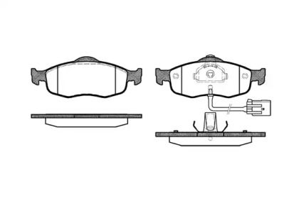 Передние тормозные колодки на Форд Кугар  Remsa 0432.02.