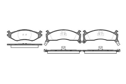 Передние тормозные колодки на Chrysler Neon  Remsa 0484.02.
