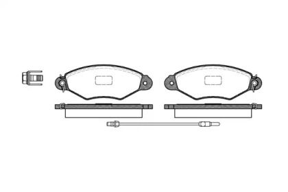 Передние тормозные колодки на Nissan Kubistar  Remsa 0643.01.