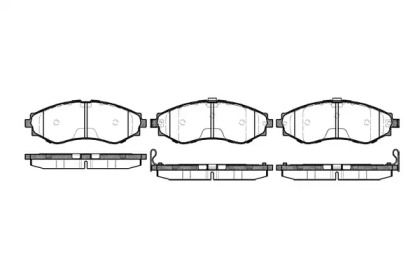 Передние тормозные колодки на Шевроле Эванда  Remsa 0645.32.