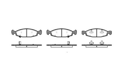 Передние тормозные колодки на Джип Гранд Чероки  Remsa 0736.02.