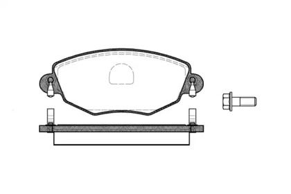Передние тормозные колодки на Jaguar X-Type  Remsa 0776.00.
