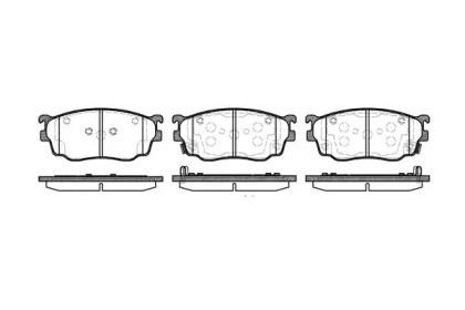 Переднї гальмівні колодки на Mazda Premacy  Remsa 0800.12.