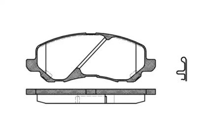 Передние тормозные колодки на Mitsubishi Eclipse  Remsa 0804.02.