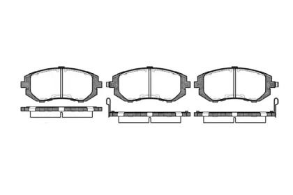 Передние тормозные колодки на Subaru Legacy  Remsa 0951.02.