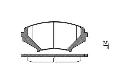 Передние тормозные колодки на Mazda RX-8  Remsa 1080.01.