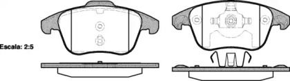 Передние тормозные колодки на Citroen DS5  Remsa 1249.00.