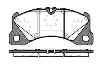 Передние тормозные колодки на Porsche Panamera  Remsa 1345.40.