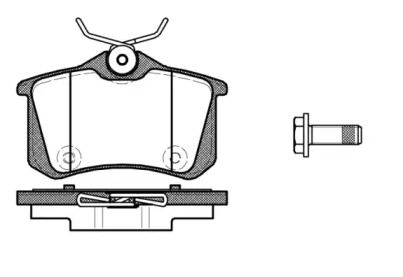 Задние тормозные колодки на Citroen DS4  Remsa 1391.10.