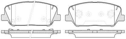 Передние тормозные колодки на Hyundai Veloster  Remsa 1398.12.