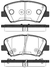 Передние тормозные колодки на Хюндай Ай30  Remsa 1412.32.