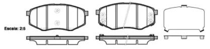 Передние тормозные колодки на Hyundai IX20  Remsa 1426.02.