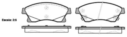 Передние тормозные колодки на Шевроле Авео Т300 Remsa 1431.12.