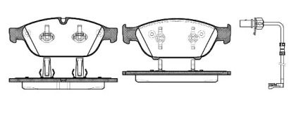 Передние тормозные колодки на Audi A6 C7 Remsa 1441.12.