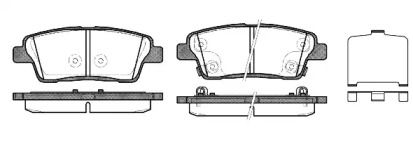 Задние тормозные колодки на Hyundai Genesis  Remsa 1458.02.