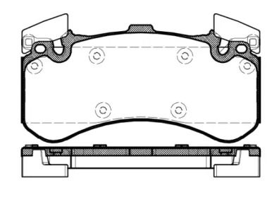 Передние тормозные колодки на Audi A7  Remsa 1463.00.