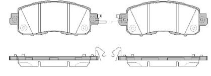 Передние тормозные колодки на Nissan Altima  Remsa 1517.04.