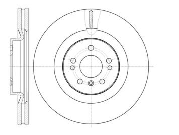 Вентилируемый передний тормозной диск на Мерседес ГЛ класс  Remsa 61030.10.